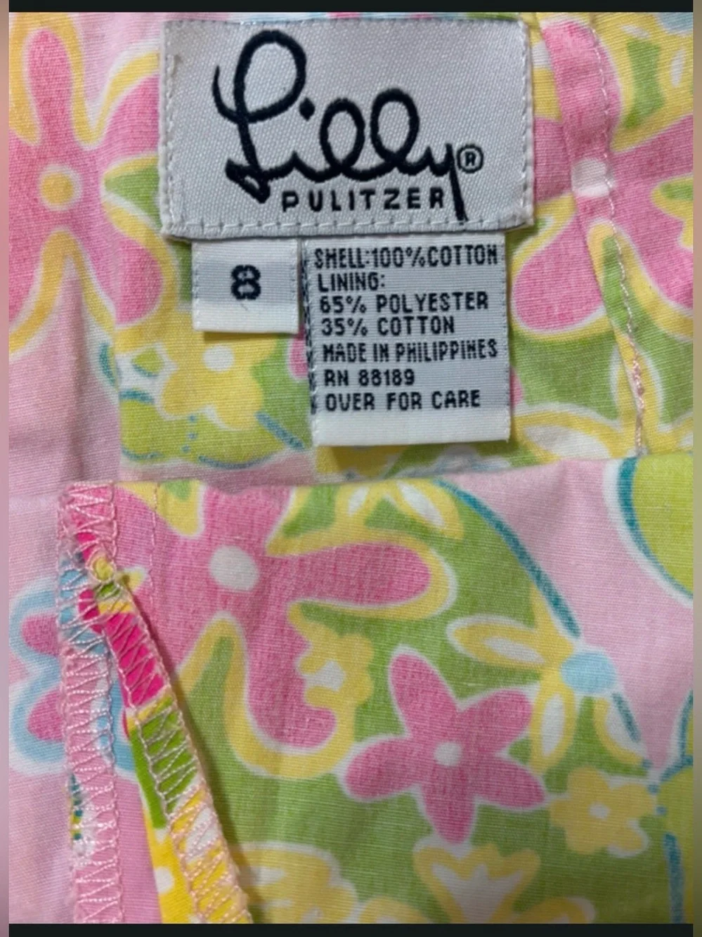 Lilly Pulitzer Girls Floral Print Bottoms in Pink Yellow Green Blue